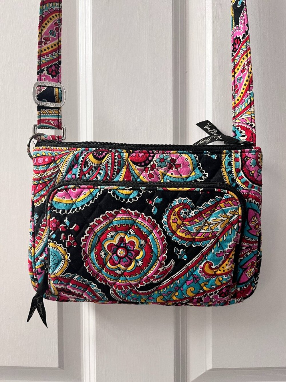 Vera Bradley Parisian Paisley Little Hipster Crossbody Purse with Card Wallet